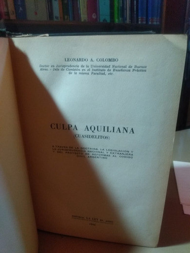 Culpa Aquiliana (cuasidelitos) 0
