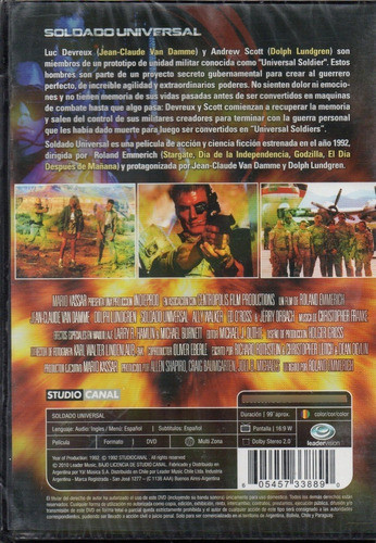 Soldado Universal - Dvd Nuevo Original Cerrado - Mcbmi 1