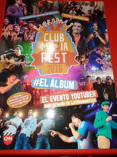 Album Club Media Fest 2016  Incompleto Excelente Estado Falt 0