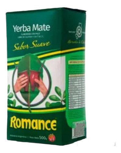 Yerba Mate Romance Suave De 500g, Pack 10u 0