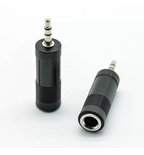 Adaptador Plug 3.5 Estereo A Jack 6.5 Estereo X 2 Unidades 1