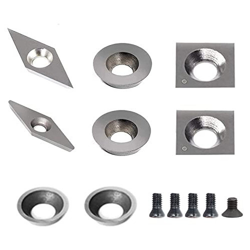8 Insertos Cortadores De Carburo De Tungsteno Torno Madera 0