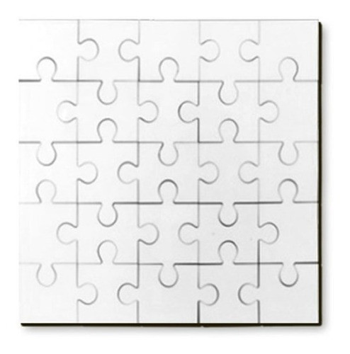 10 Rompecabezas Puzzles Madera Brillante Sublimar 17x17 Cm 0