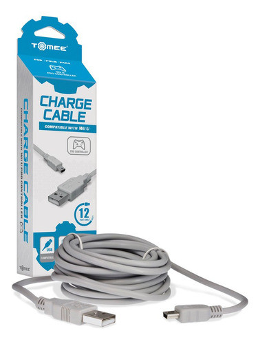 Tomee Wii U Pro Controller Cable De Carga, 12 Pies 0
