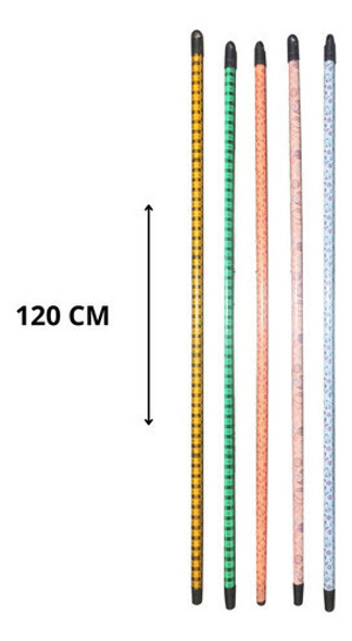 Cabo De Madeira Para Vassoura 120 Cm Decorado Atacado C/3 1 Cabo De Madeira Para Vassoura 120 Cm Decorado Atacado C/3 1