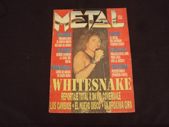 Revista Metal # 128 - Con Poster - Tapa Whitesnake 0