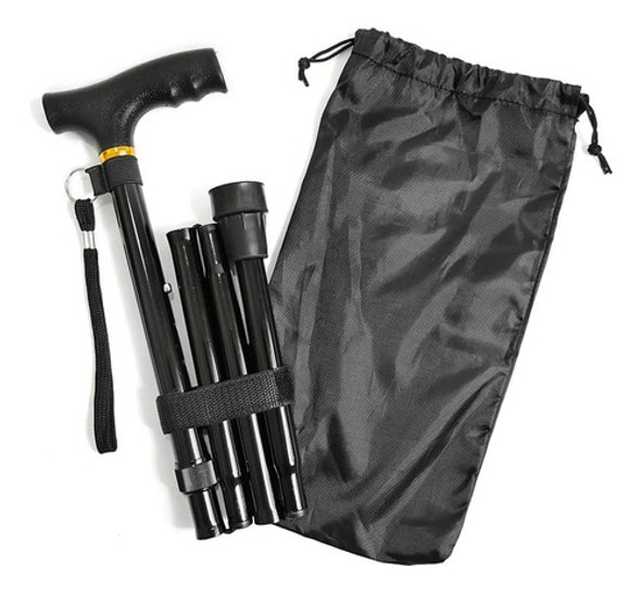 Baston Plegable Ajustable Con Funda De Transporte 0