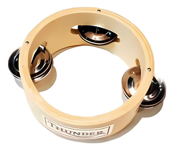 Pandereta 10cm Sin Parche De Madera Sonajas Knight Jb904 Cuo 0