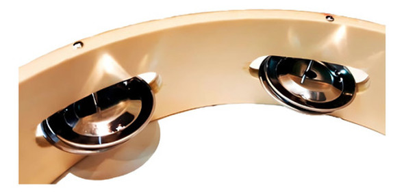 Pandereta 10cm Sin Parche De Madera Sonajas Knight Jb904 Cuo 1