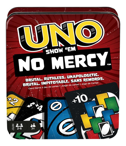 Uno Show  Em No Mercy En Lata, Incluye Cartas Extras 0