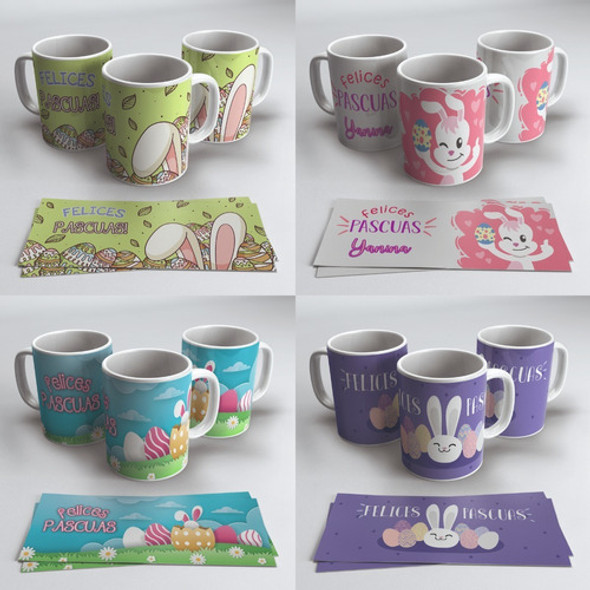 Plantillas Diseño Sublimación Pascuas Tazas Corel Mockup 0