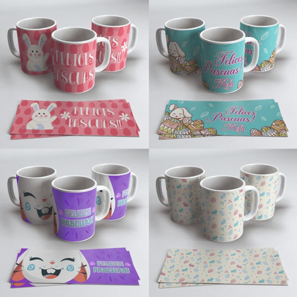 Plantillas Diseño Sublimación Pascuas Tazas Corel Mockup 1