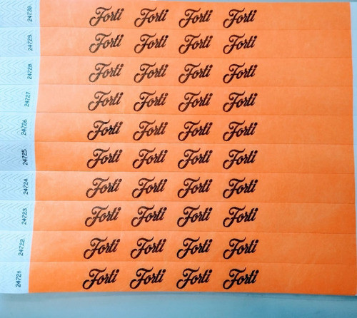 Pulseras Personalizadas Tyvek X 100u Boliches Eventos Fiesta 1