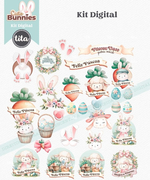 Kit Imagenes Png Clipart Pascua Conejos Huevos Acuarela Ti32 1