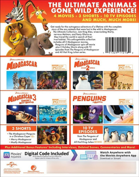 Blu-ray Madagascar The Ultimate Collection / Incluye 4 Films 1 Blu-ray Madagascar The Ultimate Collection / Incluye 4 Films 1