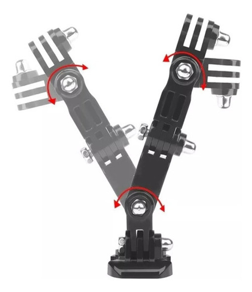 Suporte De Queixo Do Capacete -para Gopro + Kit Adesivo 1
