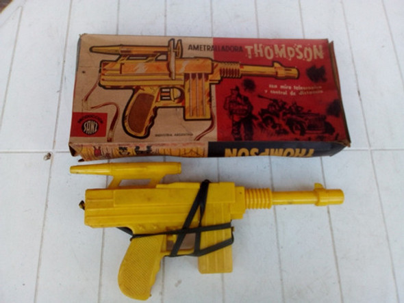 Ametralladora Thompson De Plastico Juguete Años 60 Sanz 0