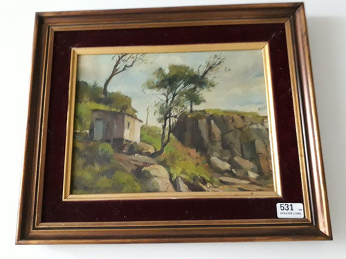 391- Athayde Lopes ( 1934 - ) Ose 46 X 38 Cm =  Paisagem 0