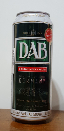 Lata Dab Draft 473ml Alemania, Vacía 0