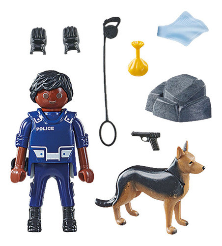 Playmobil 71162 Special Plus Policia Con Perro Rastreador 1