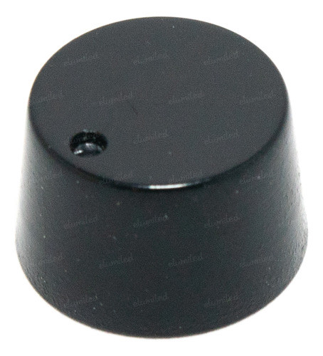 4 Perillas Potenciometro 16mm X 10mm Eje 4mm 1/2 Caña Negra 0