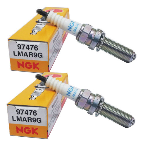 NGK Set of 2 Bujías LMAR9G (92222) for Kawasaki Z400 Ninja 400