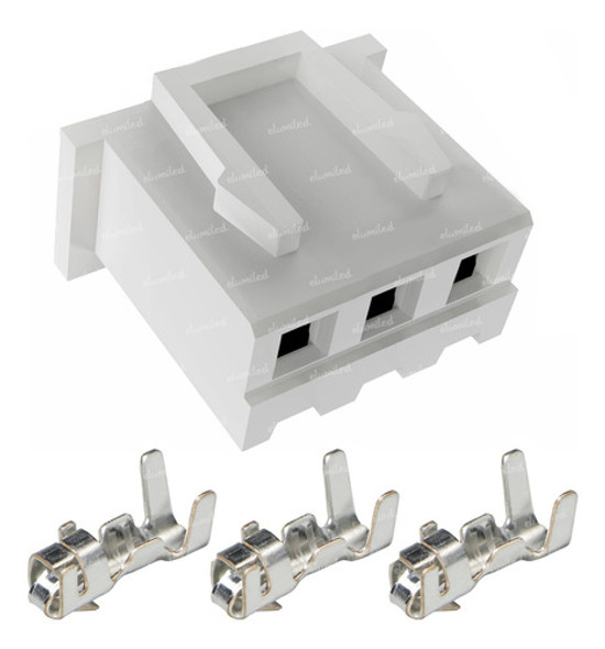 50 Conectores Hembra 2.50mm 3 Vias Jst Xh Con Terminales 0