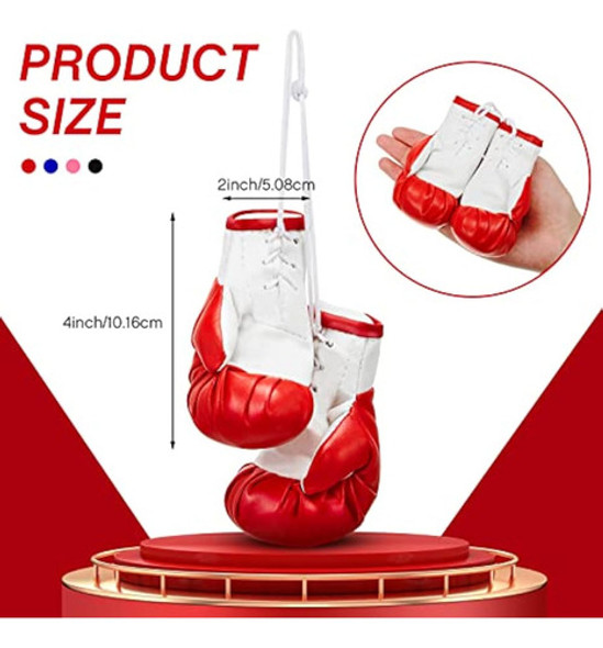 4 Pares De Mini Guantes De Boxeo En Miniatura, 1