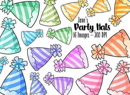 Cliparts Imagenes Png Gorros De Cumpleaños Color Pastel Jk42 0