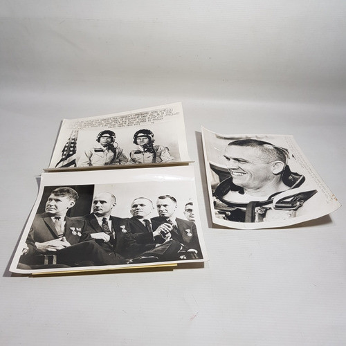 Antiguas Foto Misión Espacial Gémini 6 Astronautas Mag 61915 0