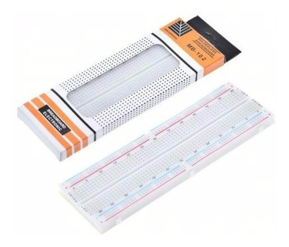 Protoboard Breadboard De 830 Pontos Furos Arduino 0