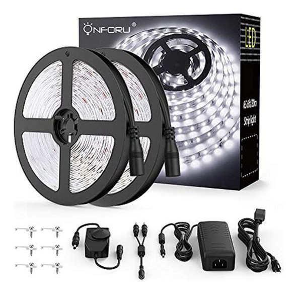 Kit De Tira De Luz Led De Onfrou Led Regulable De Luz Blanca 0