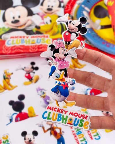 Kit Imprimible Plantilla Stickers Mickey Mouse Amigos M1 1