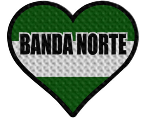 Parche Termoadhesivo Corazon Banda Norte Rio Cuarto 0