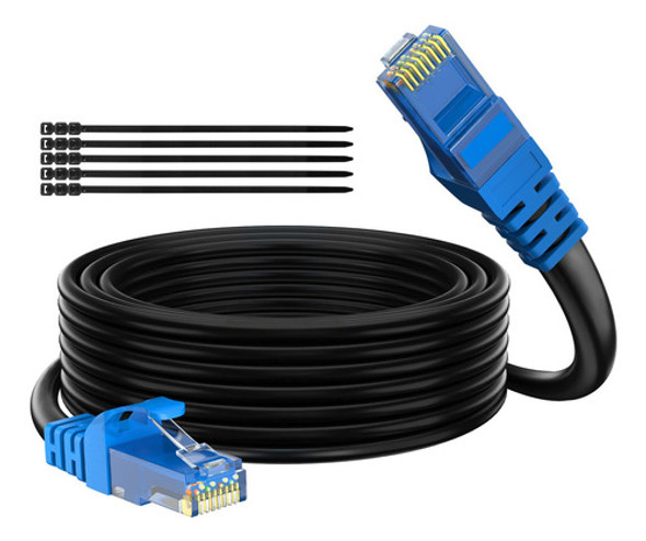 Adoreen - Cable Ethernet Cat6 Para Exterior, Resistente Al A 0