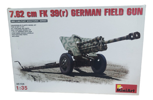 Miniart Cañon Cod.35104 7.62 Cm Fk39 German Gun  1/35 0