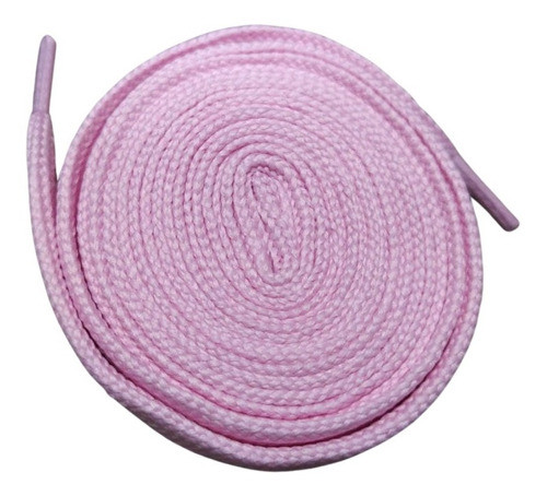 Par Cadarço Largo Bboy Fat Lace Grosso - Rosa Bebê 1,20m 1