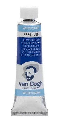 Tinta Aquarela Talens Van Gogh 10ml - 506 Ultramarine Deep 0