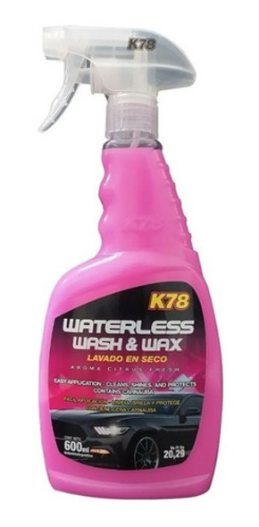 K78 Waterless Wash & Wax Lavado En Seco Con Cera 0