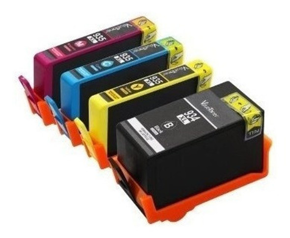 Kit Cartuchos Compativel 934xl | 935xl Colorido | Preto + Nf 1