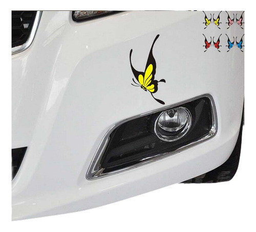 Etiqueta Etiqueta Engomada Del Coche  Mariposa Reflexiva  De 0