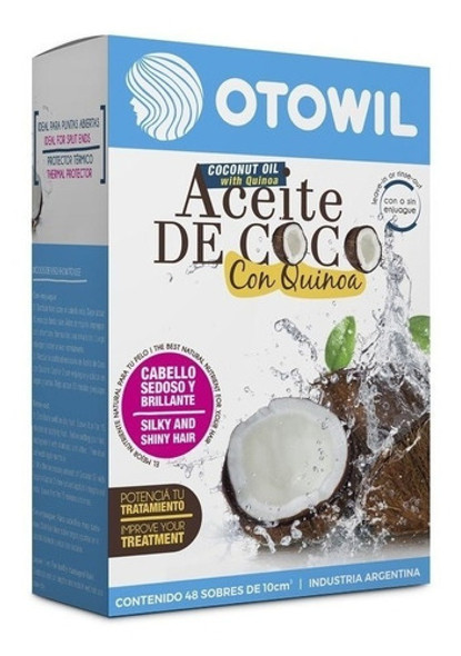 Tratamiento Capilar Otowil Aceite De Coco Y Quinoa Caja X48 0 Tratamiento Capilar Otowil Aceite De Coco Y Quinoa Caja X48 0