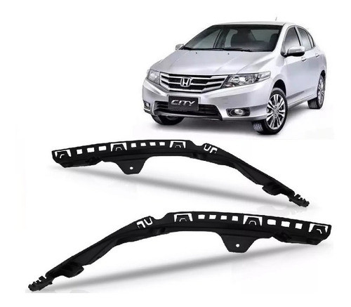 Par Suporte Guia Farol Honda City 2010 2011 2012 2013 2014 0
