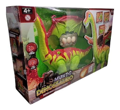 Brinquedo Mundo Dinossauro Braquiossauro Verde Toyng 42481 1