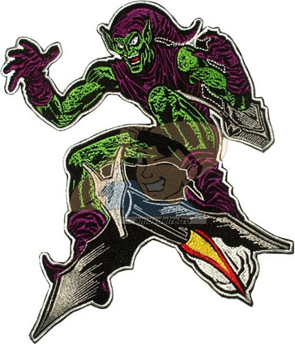 Parche Bordado Spider Man Duende Verde Marvel Comics Espalda 0
