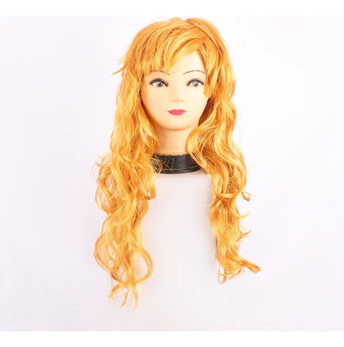 Peluca Larga Ondulada Cotillón Noche Nostalgia Fiestas 1