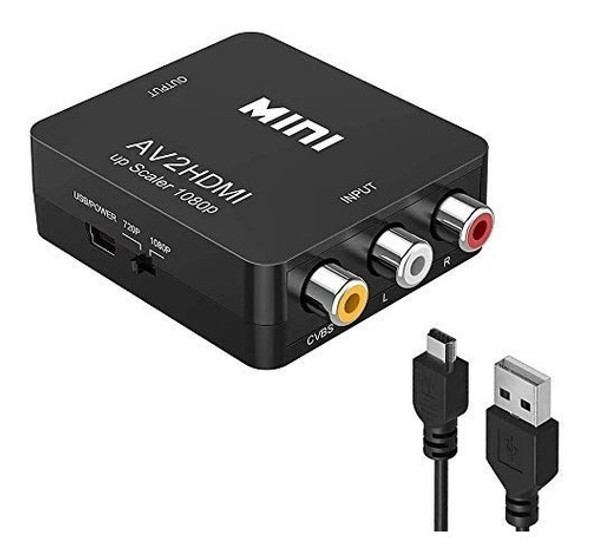 Adaptador Convertidor Rca Av A Hdmi Audio Video Conversor Tv 0 Adaptador Convertidor Rca Av A Hdmi Audio Video Conversor Tv 0