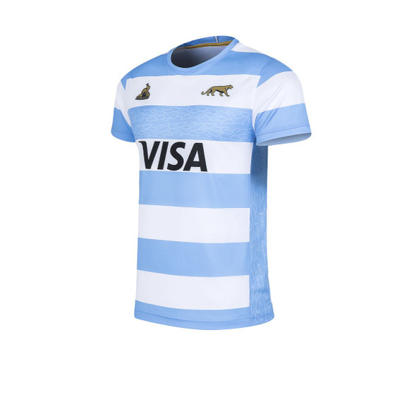 Le Coq Sportif Official UAR Los Pumas White Jersey – 100% Polyester Rugby Shirt Le Coq Sportif Official UAR Los Pumas White Jersey – 100% Polyester Rugby Shirt