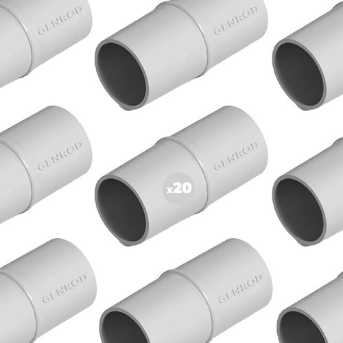 Unión 20mm (3/4'') Pvc P/tubos Rígidos Y Corrugados X 20u 0