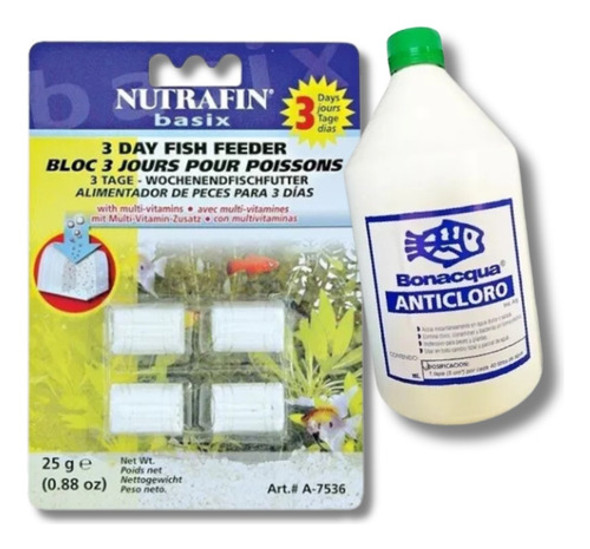 Alimento Peces Vacaciones Nutrafin Basix 3 Dias 0
